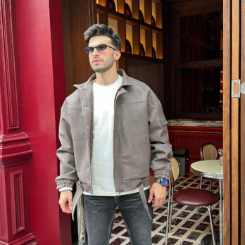 İthal Deri Gri Mont