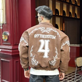 Off The System Kırmızı İthal Deri Mont