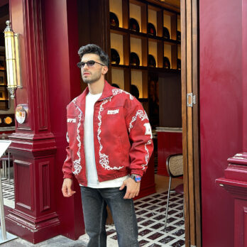 Of The System Kırmızı İthal Deri Mont