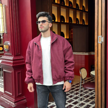 Bordo Bomber Ceket