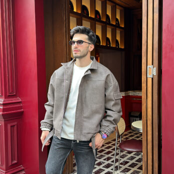 İthal Deri Gri Mont