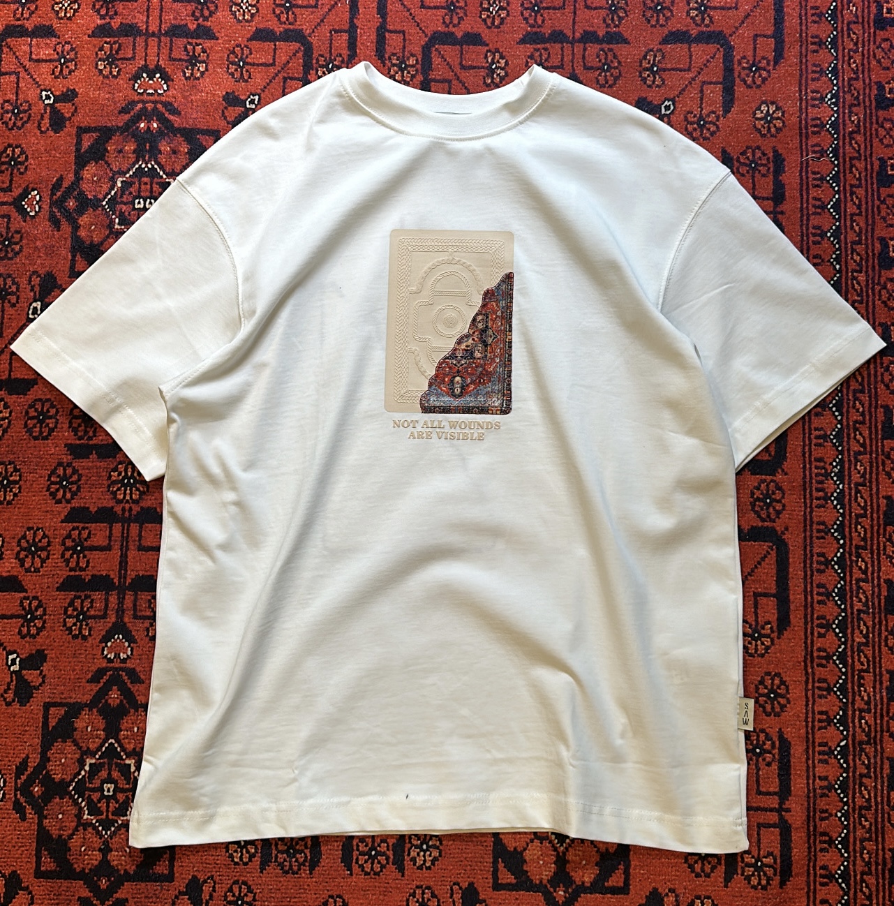 Ekru Not All Wounds Patçh T-shirt - Görsel 2