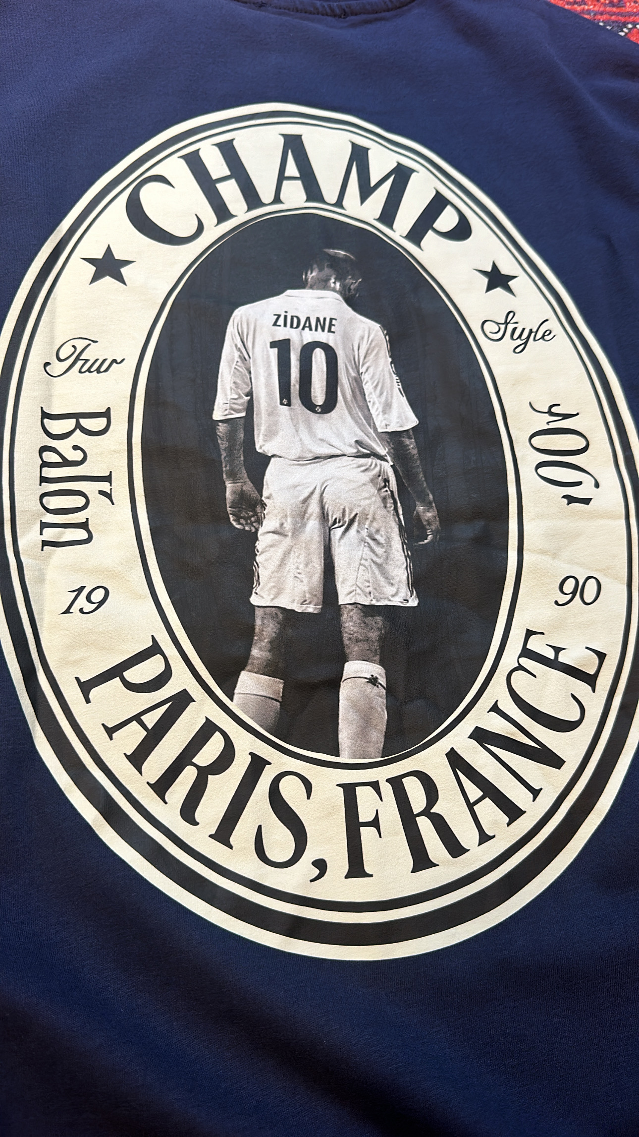 Lacivert Zinedine Zidane T-shirt - Görsel 3