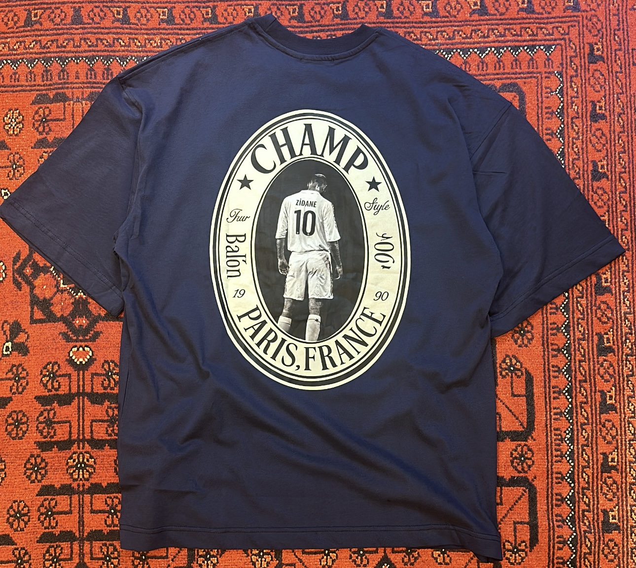 Lacivert Zinedine Zidane T-shirt