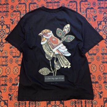 Siyah Bird Eyes Patçh T-shirt