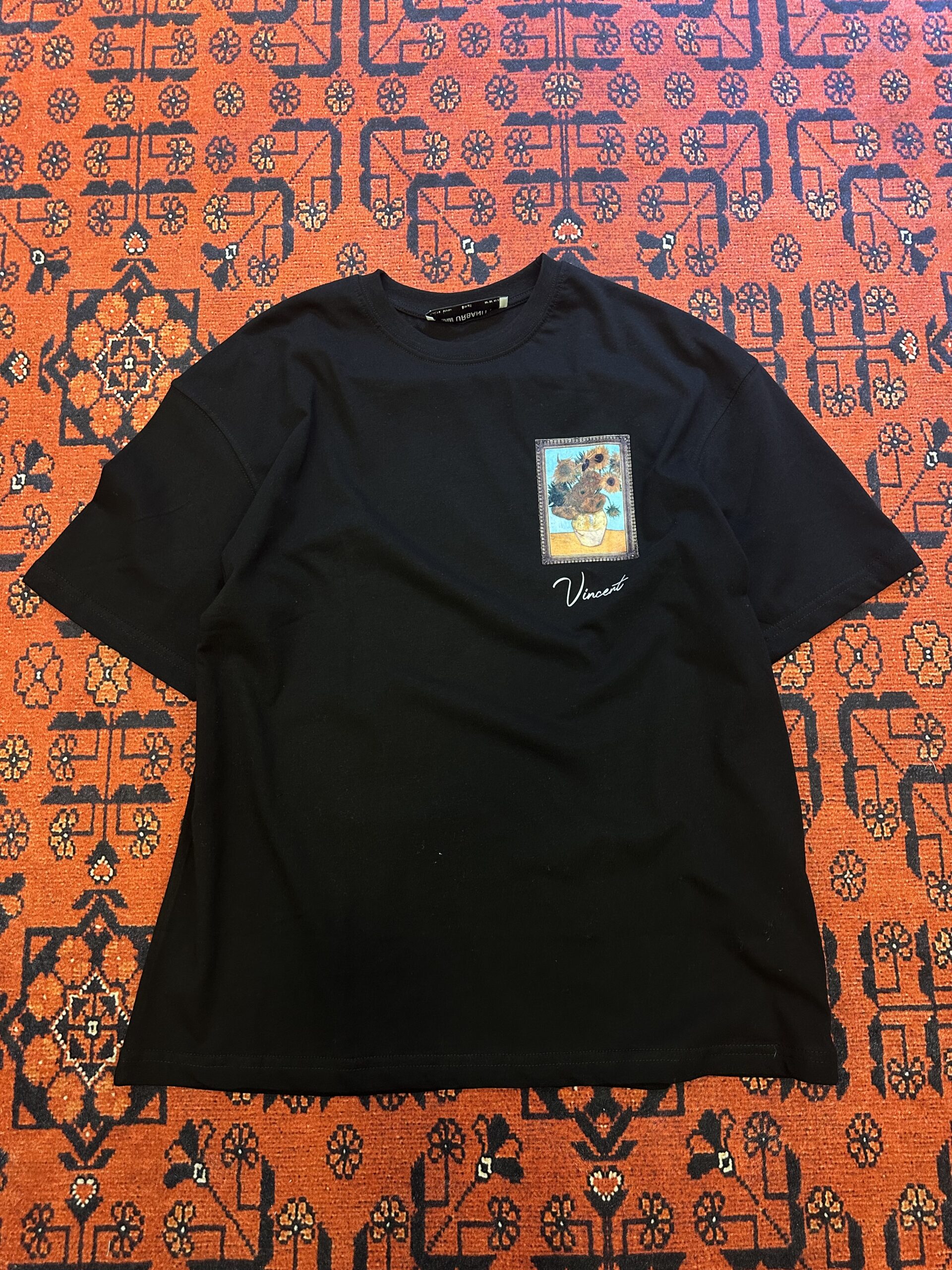 Siyah Vincent Van Gogh Tablo T-shirt - Görsel 2