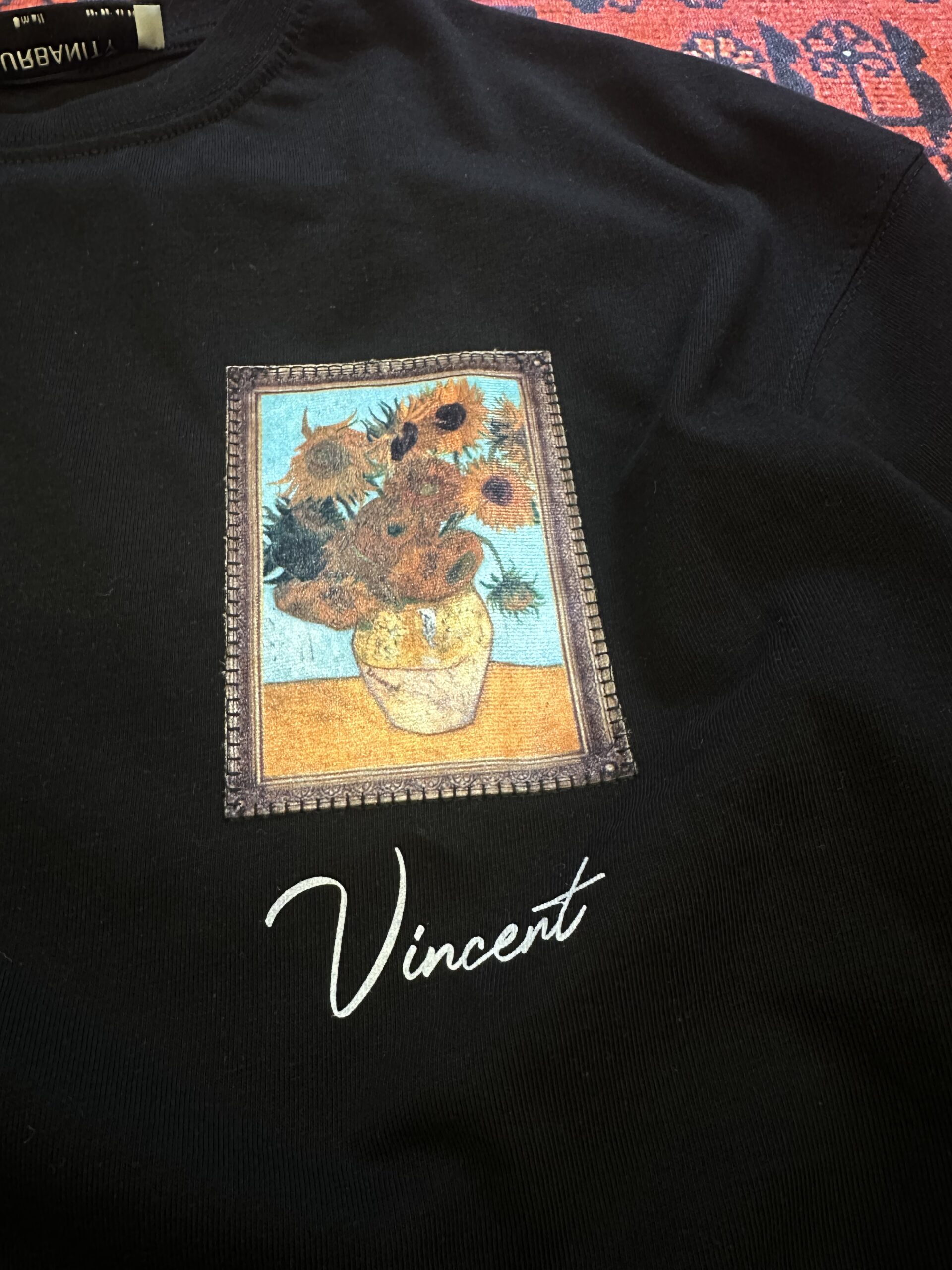 Siyah Vincent Van Gogh Tablo T-shirt - Görsel 3