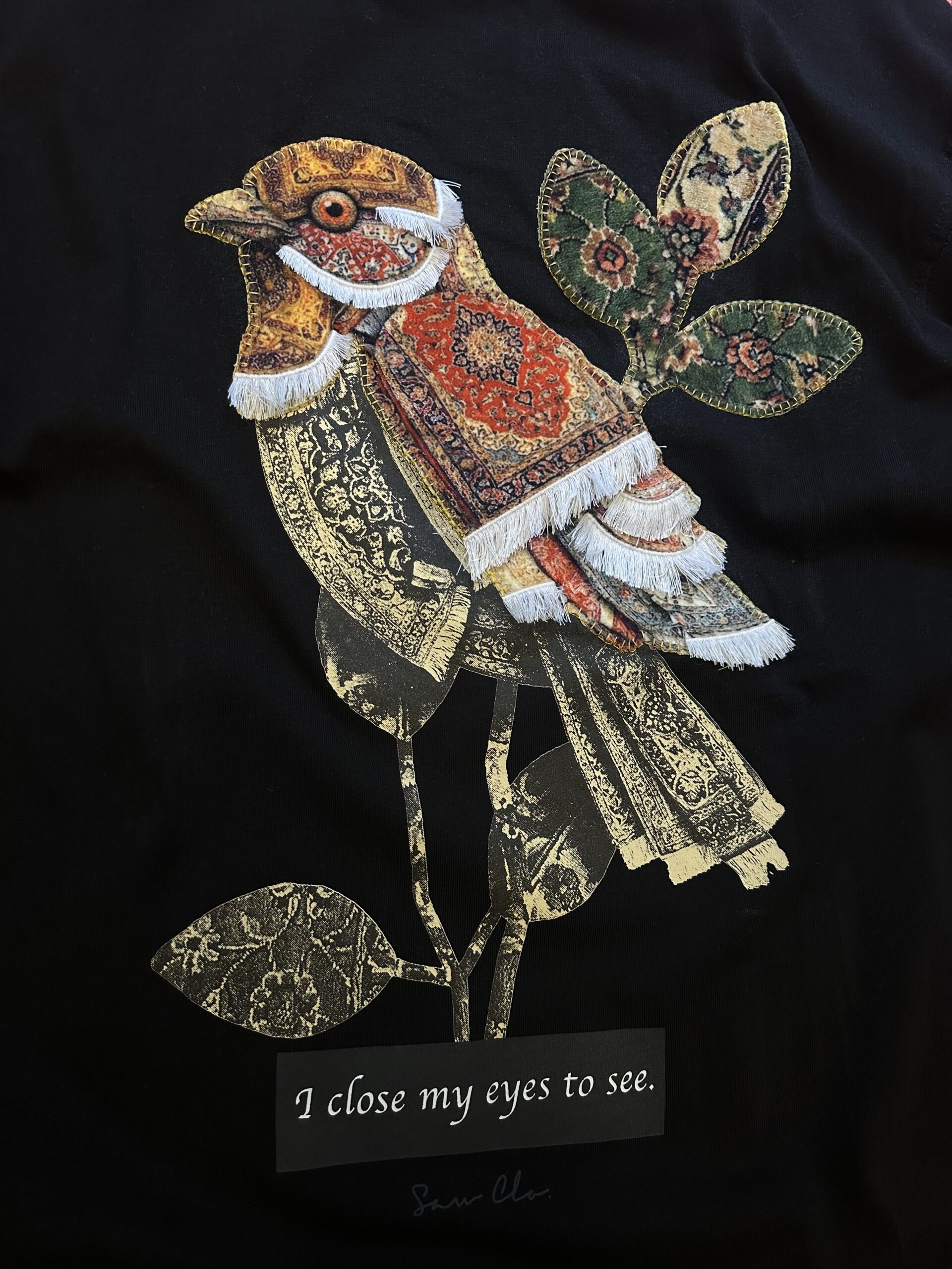 Siyah Bird Eyes Patçh T-shirt - Görsel 3