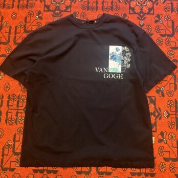 Lacivert Vincent Van Gogh Patçh T-shirt