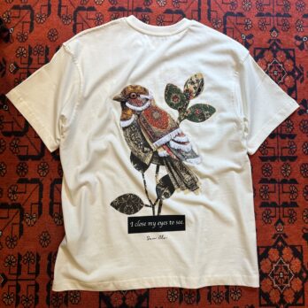 Ekru Bird Eyes Patçh T-shirt