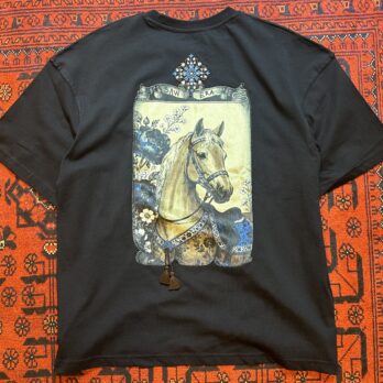 Lacivert Püsküllü Horse Patçh T-shirt