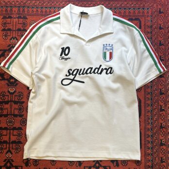 Ekru İtaly Baggio 10 Forma T-shirt