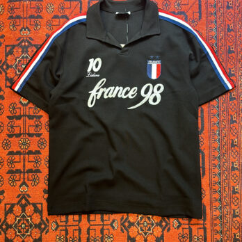 Siyah France Zidane 10 Forma T-shirt