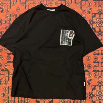 Siyah Horse Püskül Patçh T-shirt