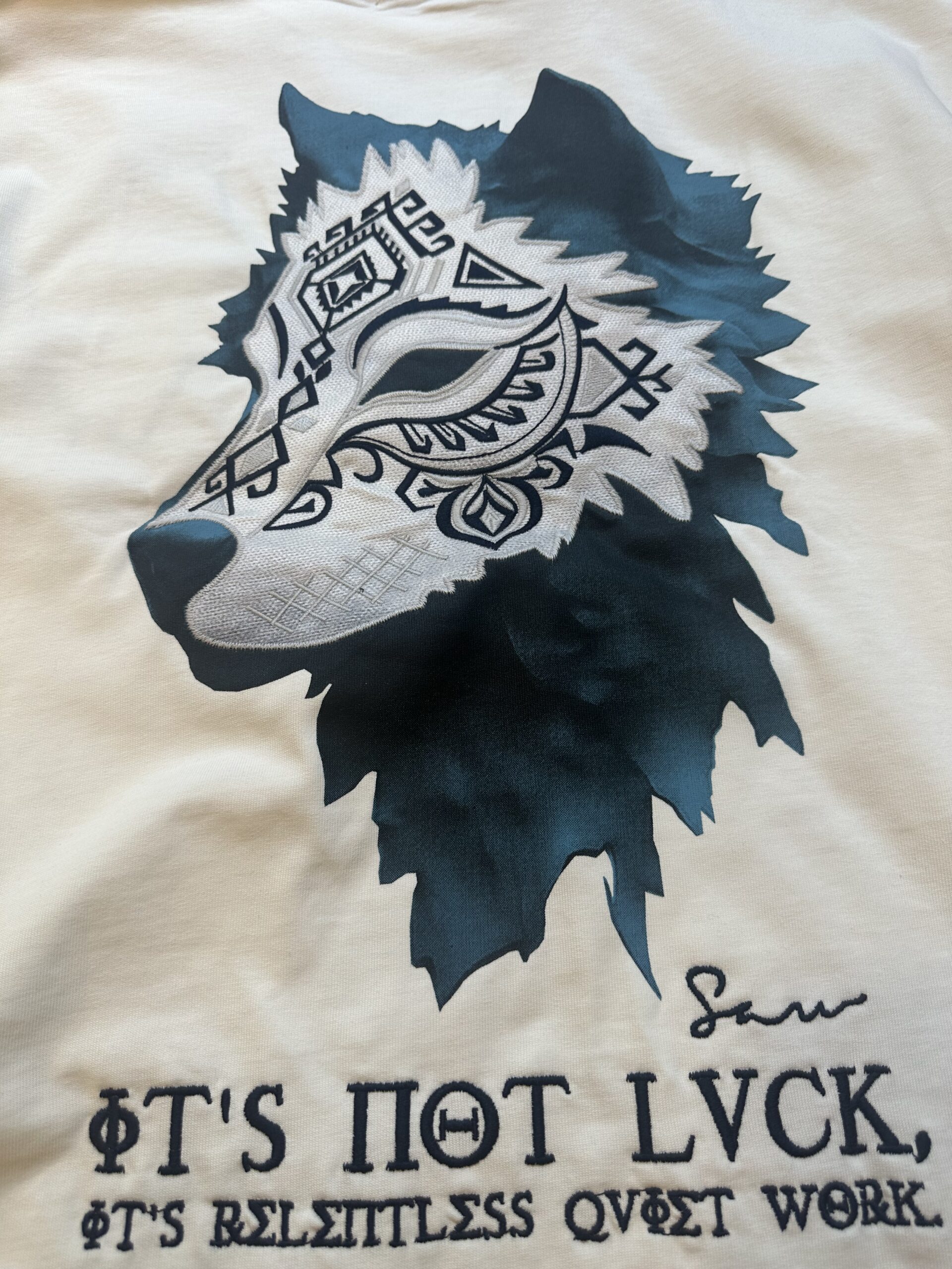 Ekru Kurt Patçh T-shirt - Görsel 3