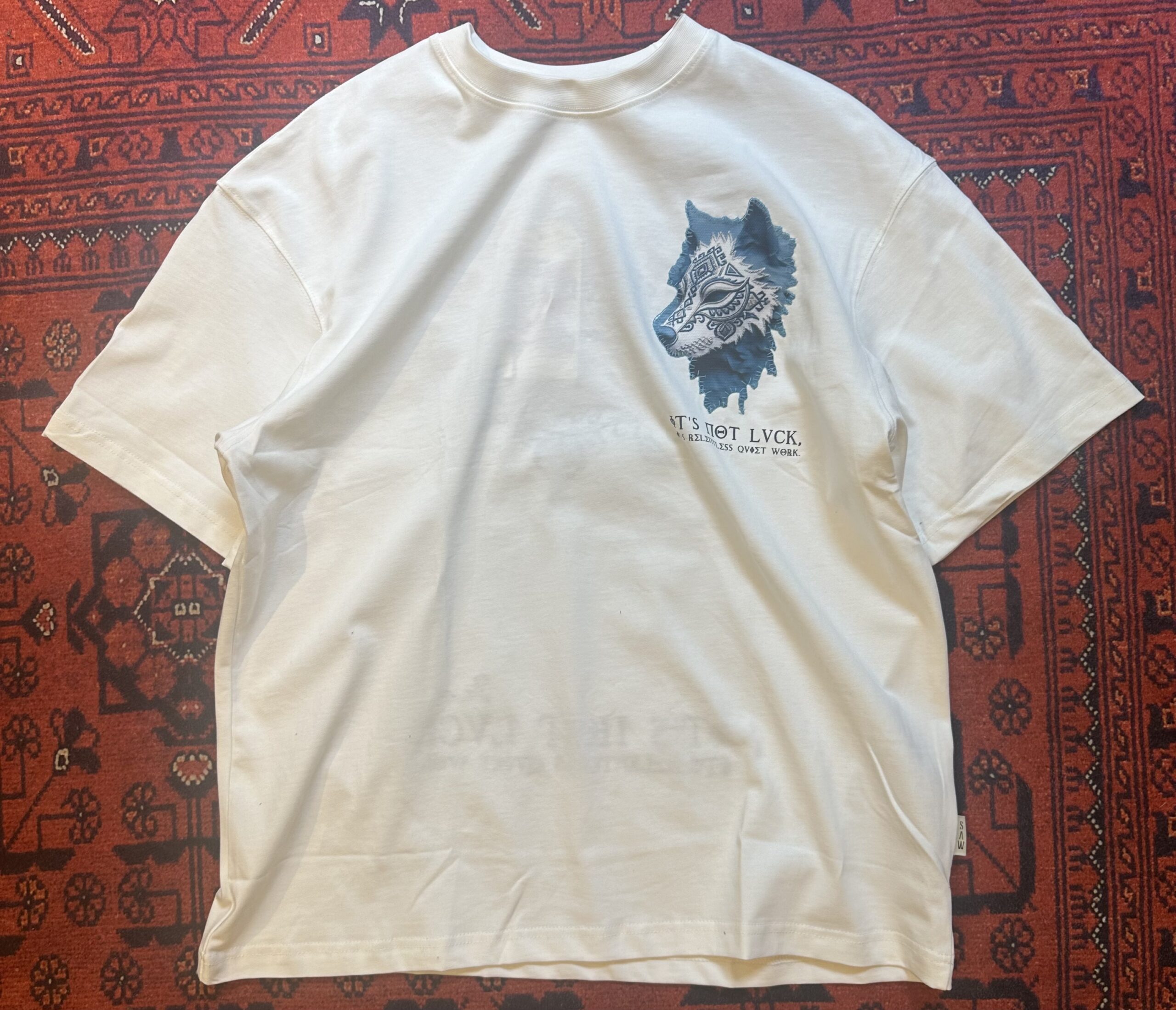 Ekru Kurt Patçh T-shirt - Görsel 2