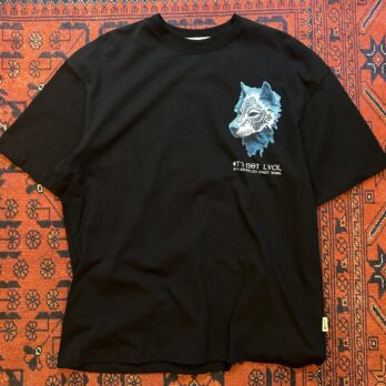 Siyah Kurt Patçh T-shirt