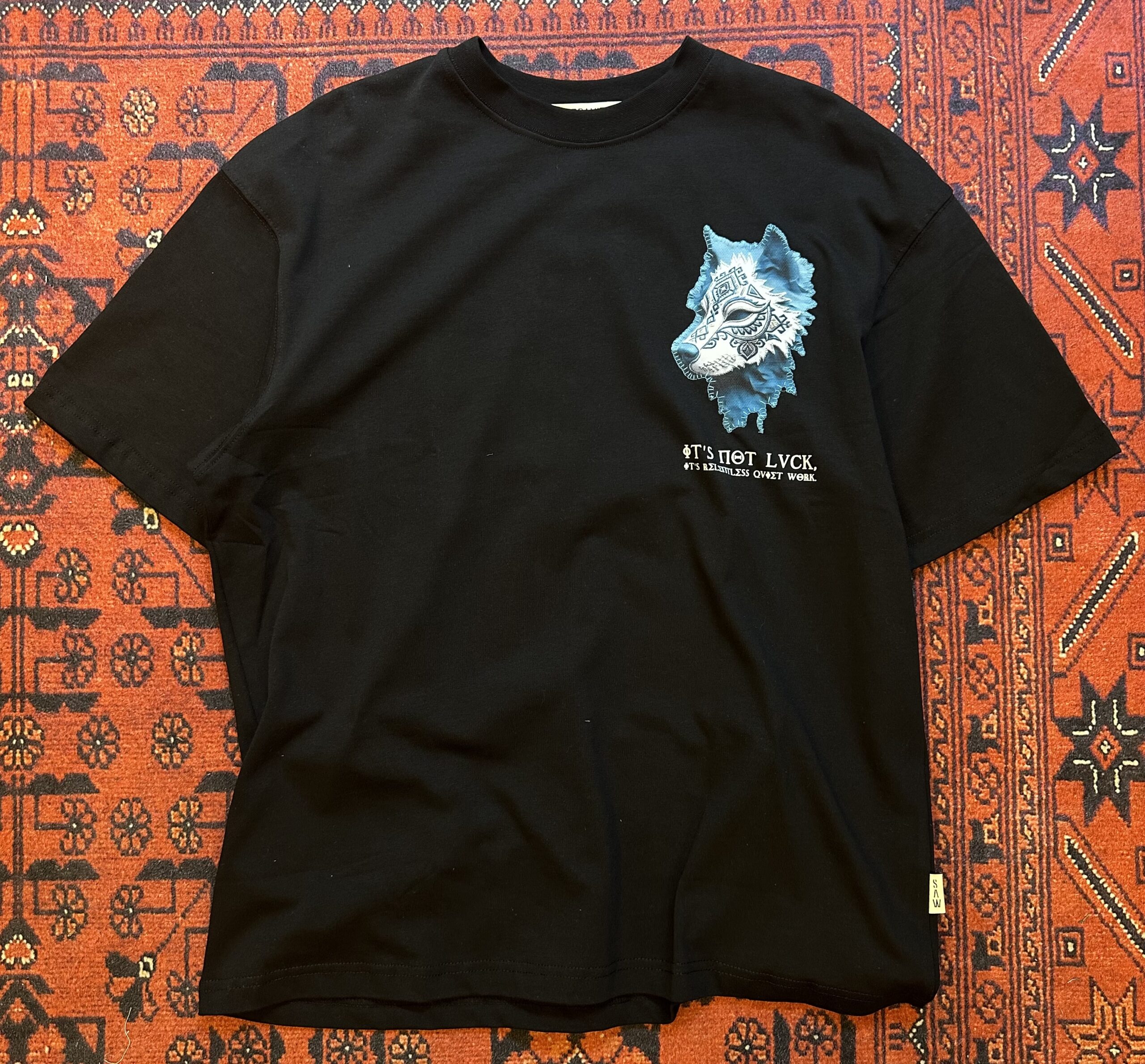 Siyah Kurt Patçh T-shirt - Görsel 2