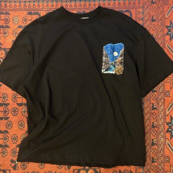 Siyah Vincent Art Patçh T-shirt