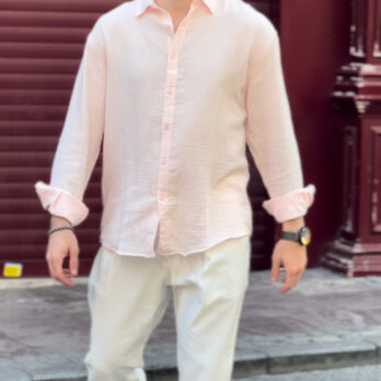 Pembe Müslin Gömlek